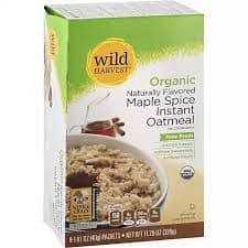 Wild Harvest Oatmeal Maple Instant