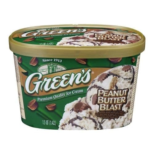 Greens Peanut Butter Blast Ice Cream