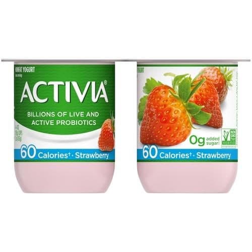 Activia Light Blended Strawberry Nonfat Probiotic Yogurt