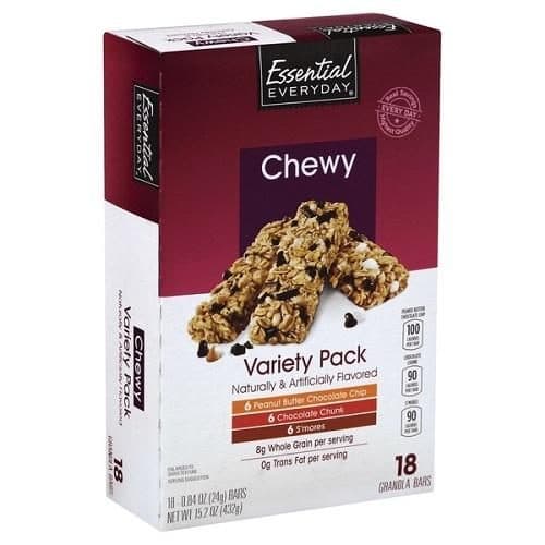 Essential Everyday Trail Mix Fruit & Nut Granola Bars 6 