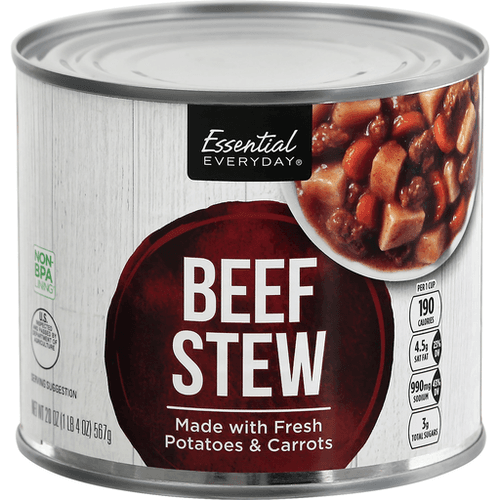 Essential Everyday Stew Beef Made With Fresh Carrots And Potatoes