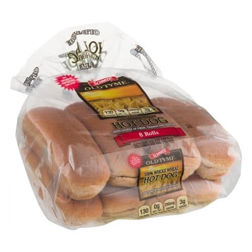 Schmidt Old Tyme Wheat Hot Dog Rolls