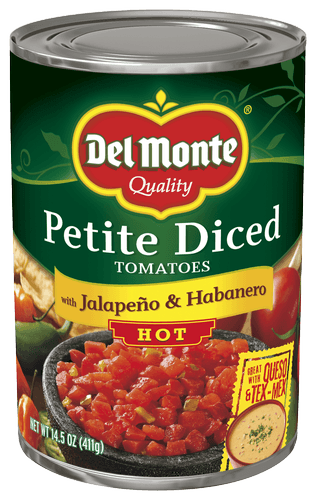 Del Monte Petite Cut Diced Tomatoes, Zesty Jalapeno