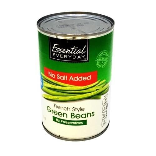 Essential Everyday No Salt Added French Cut Green Beans