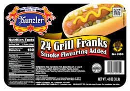 Kunzler Deluxe Grill Franks