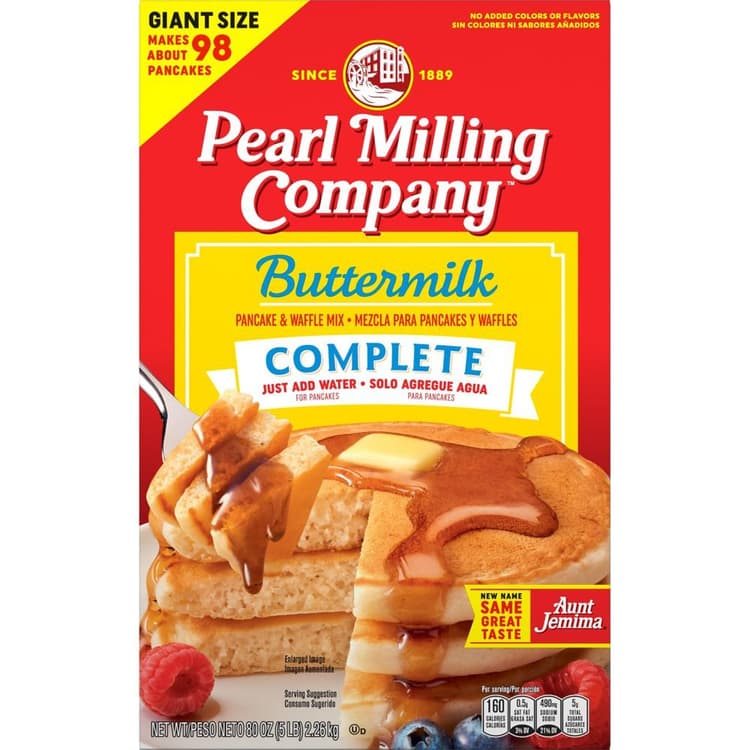 Pearl Milling Company, Pancake & Waffle Mix, Buttermilk, Complete, Giant Size