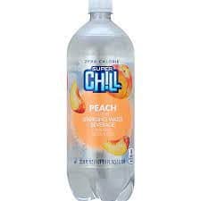 Super Chill Sparkling Water Beverage, Peach Flavored