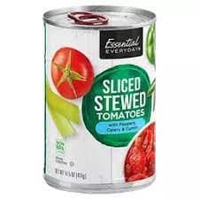 Essential Everyday Tomatoes, With Peppers, Celery & Cumin, Sliced Stewed