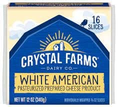 Crystal Farms White Cheddar Singles