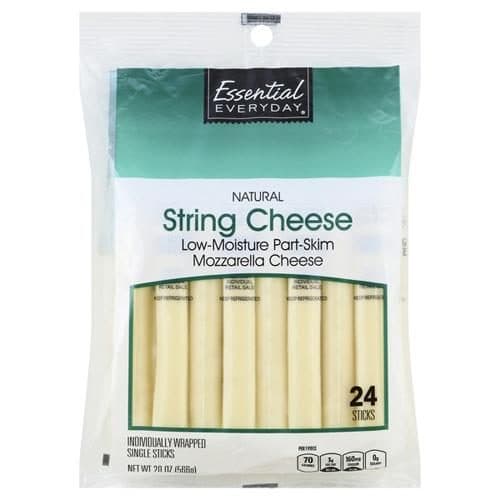 Essential Everyday String Cheese, Part Skim, Mozzarella, Low Moisture