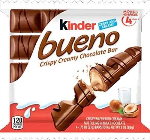 Is it Vegetarian? Kinder Bueno Chocolate Bar Crispy Creamy