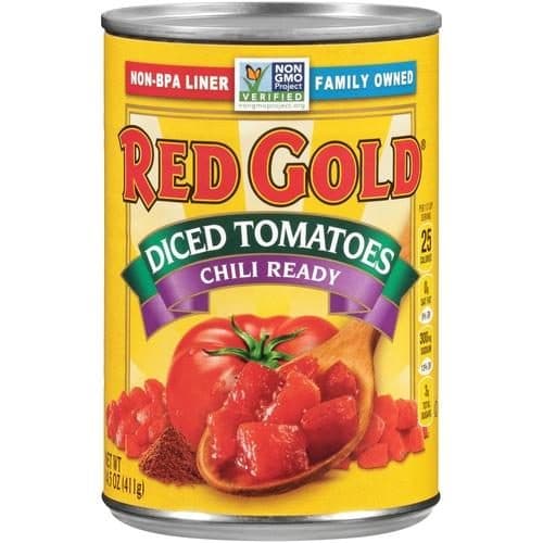 Red Gold Tomatoes Diced Chili Ready