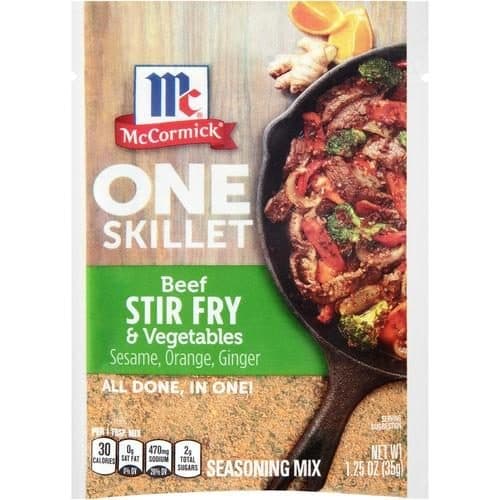 Mccormick One Skillet Seasoning Mix Packet Beef Stir Fry & Vegetables