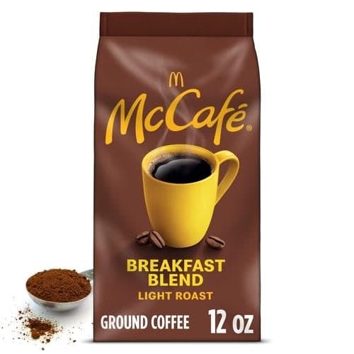 Mccafe Breakfast Blend Light Roast Ground Coffee Bagged