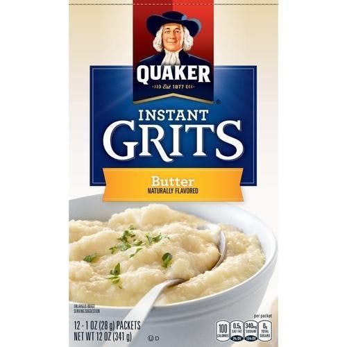 Is it Egg Free? Quaker, Instant Grits, Butter, 12 Packets