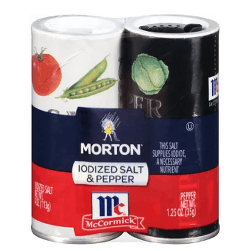 Morton Mccormick Iodized Salt & Pepper Shaker Set