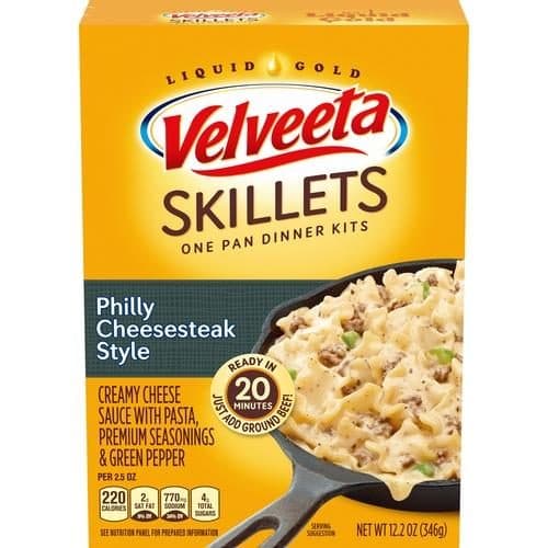 Velveeta Skillets Philly Cheesesteak Style One Pan Dinner Kit