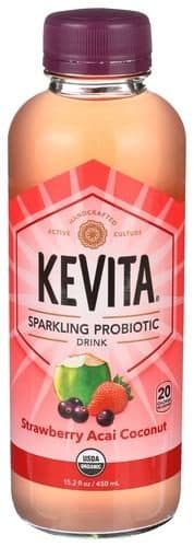 Kevita Sparkling Probiotic Drink Strawberry Acai Coconut