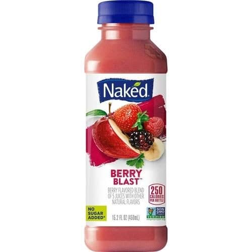 Naked Juice Smoothie Pure Fruit Berry Blast