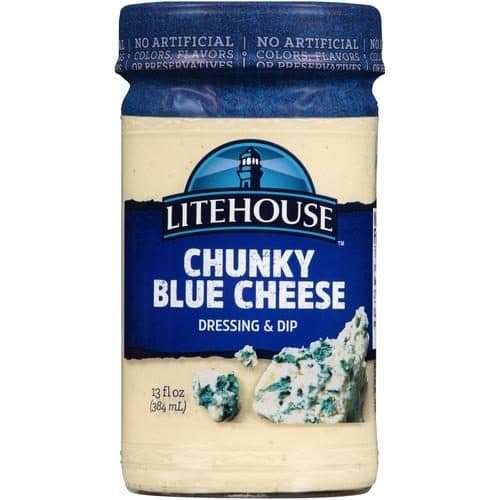 Litehouse Chunky Blue Cheese Salad Dressing & Dip, 13 Fluid