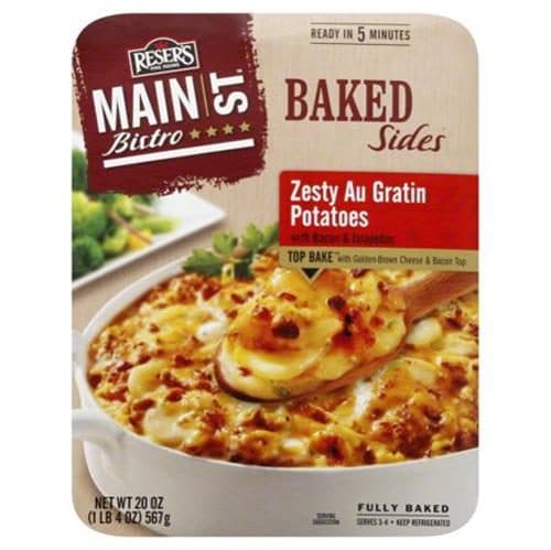 Resers Main St Bistro Side Zesty Au Gratin Potato With Bacon