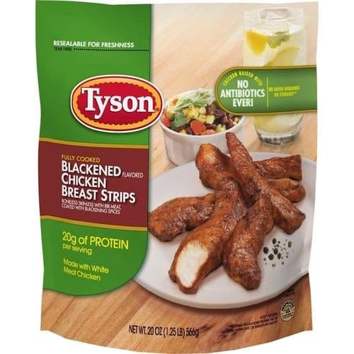 Is it Turmeric Free? Tyson Blackened Flavored Unbreaded Chicken Strips