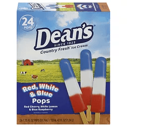 Dean'S Country Fresh Red, White & Blue Pops 