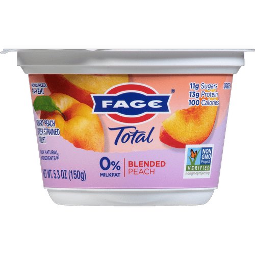 Fage Total Blended Peach Nonfat Greek Yogurt