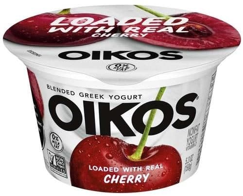 Is it Oats Free? Oikos Dannon Core Cherry Nonfat Yogurt