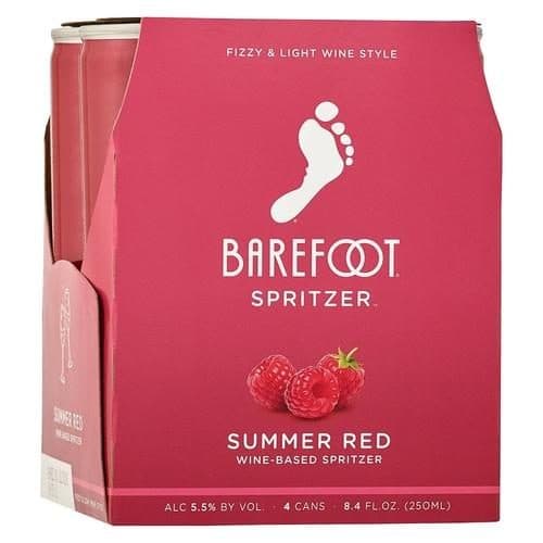Barefoot Spritzer Summer Red Wine Single Serve Cans