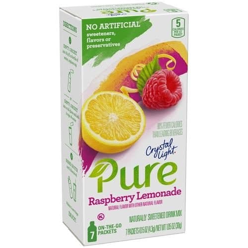 Crystal Light Pure Raspberry Lemonade Powdered Drink Mix