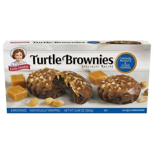 Snack Cakes, Little Debbie Family Pack Turtle Brownies