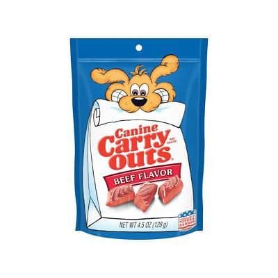 Canine Carry Outs Dog Snacks, Beef Flavor