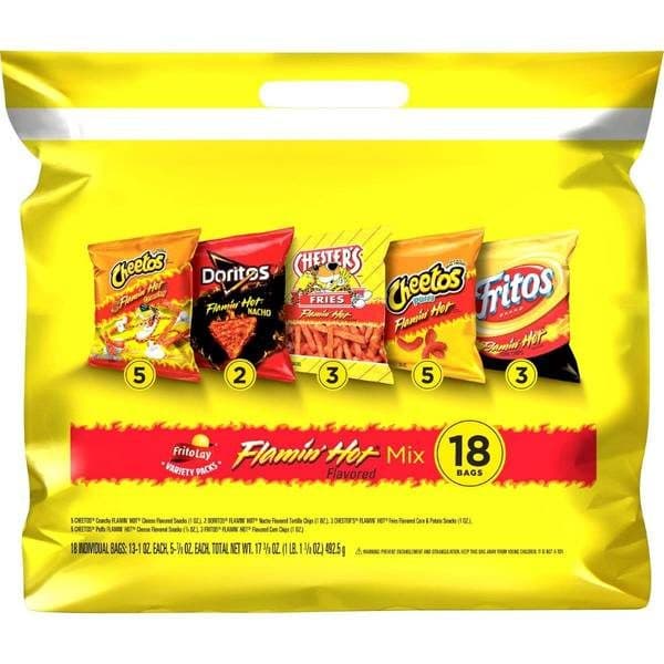 Frito Lay Snacks Flamin Hot Mix Variety