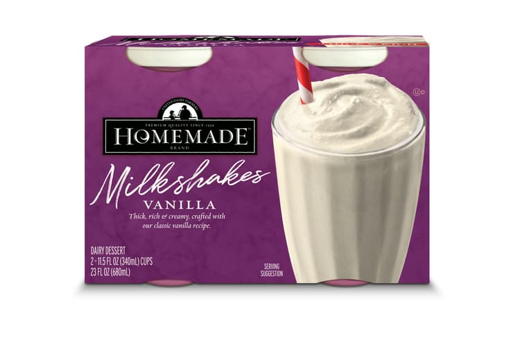 Homemade Brand Vanilla Milk Shake