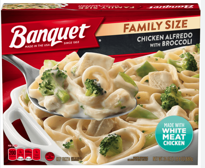 Banquet Chicken Alfredo With Broccoli, Family Size