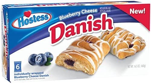 Hostess Blueberry & Cream Cheese With Icing Danish