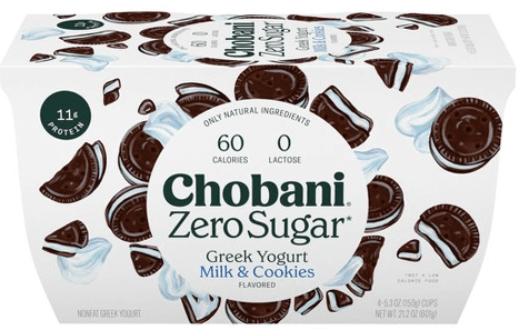 Chobani Lactose Free, Zero Sugar Milk & Cookies Flavor