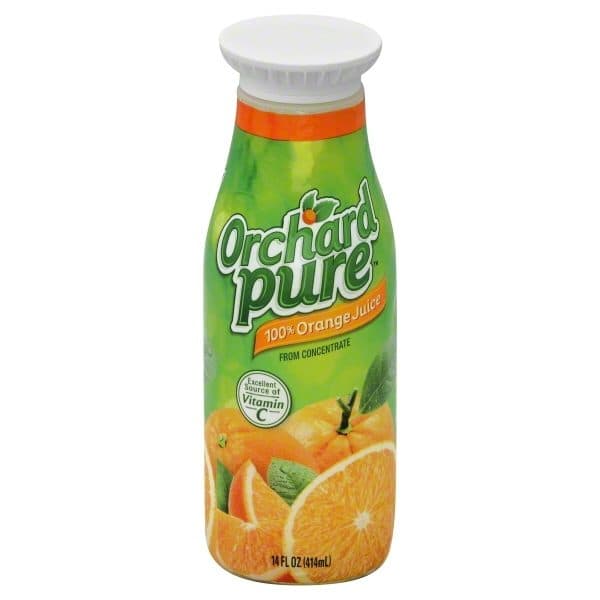 Orchard Pure 100% Pure Orange Juice From Concentrate - Oz Plastic Chug