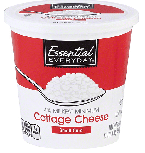 Essential Everyday Cottage Cheese, Small Curd, 2% Milkfat Low Fat