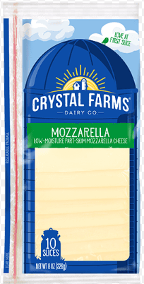 Crystal Farms Cheese, Part Skim, Mozzarella, Low Moisture