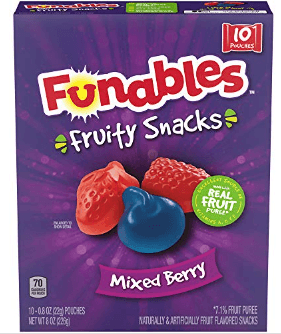 Fys Funables Fruit Snacks Mixed Berry