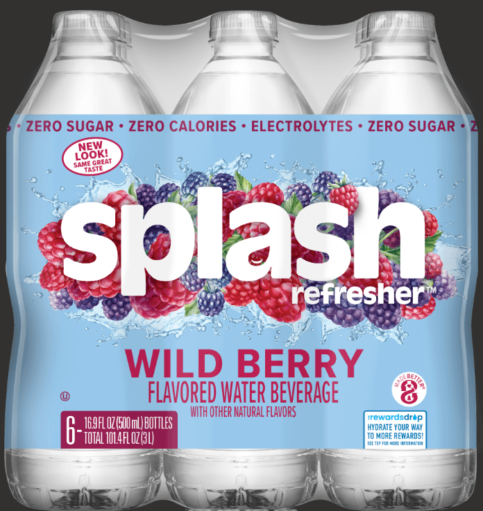 Splash Blast, Wild Berry Flavor Water Beverage, Oz Plastic