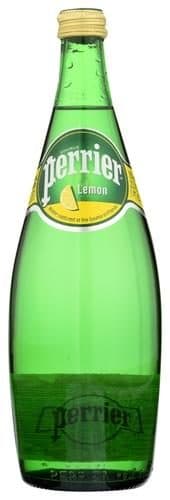 Perrier Lemon Flavored Carbonated Mineral Water, Oz. Glass