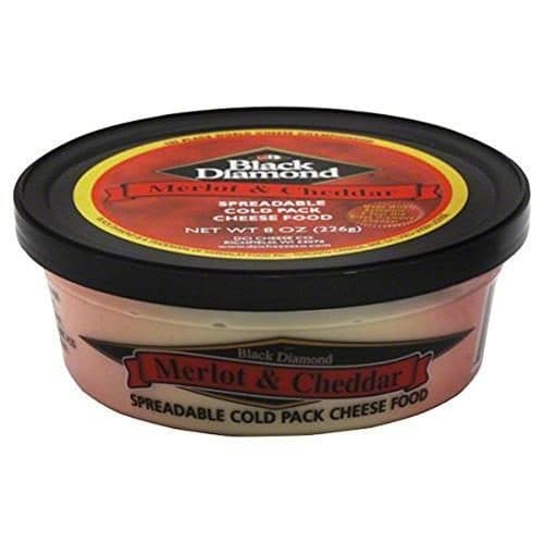 Black Diamond Spreadable Cheese, Merlot & Cheddar