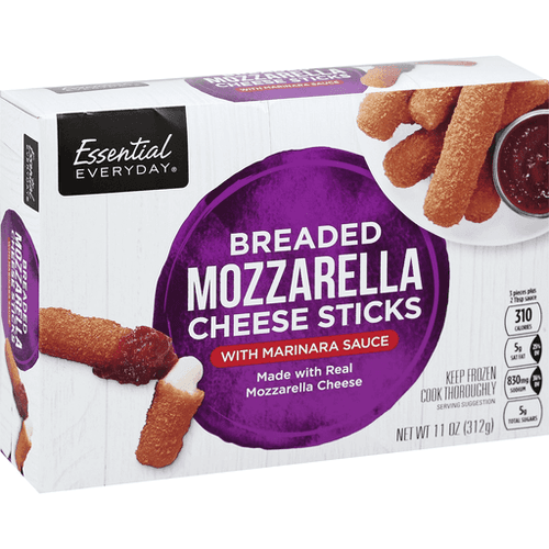 Essential Everyday Cheese Sticks, Mozzarella, Breaded
