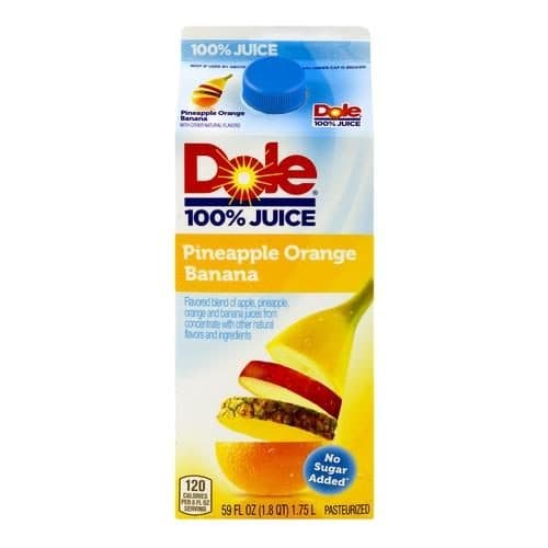 Dole 100% Juice Pineapple Orange Banana Chilled
