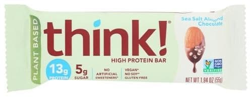 Think Thin Sea Salt Almond Chocolate Plant Based Protein Bar