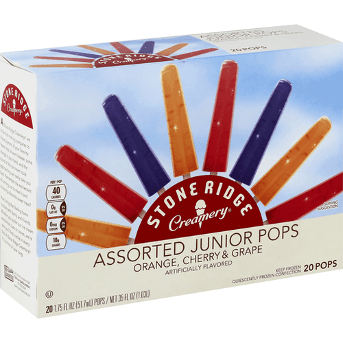 Stoneridge Creamery Junior Pops, Assorted