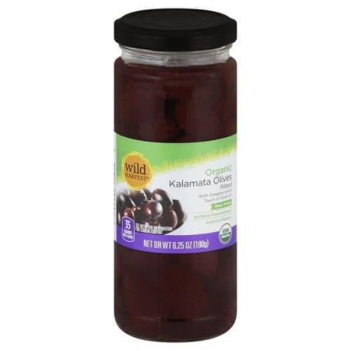 Wild Harvest Olives, Kalamata, Organic, Pitted